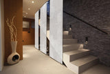 Patterned Decorative White Frosted Window Film - Privacy Frosted Glass Film CLASSIC FLOSSY / WOOL WHITE PATTERN