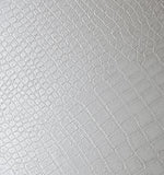 Cover Styl' - X11 Off White Crocodile Skin Leather Self Adhesive Sticker, Vinyl Window Wall Door Furniture Covering