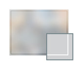 Bespoke window frame cut out, frosted, custom, decorative, home window film WF 01