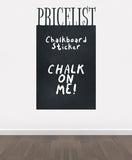 G15 - Bespoke price list blackboard vinyl cut out sticker, beautiful wall, self-adhesive easy install.