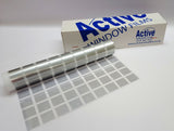 Small Frosted Grey / Silver Square, Block Pattern Window Film, Privacy Decorative Tint 50cm, 76cm. 100cm, 152cm