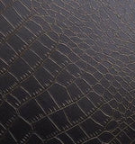 Cover Styl' - X6 Brown Crocodile Skin Leather Self Adhesive Sticker, Vinyl Window Wall Door Furniture Covering