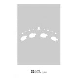 Counting sheep cut out, bespoke, custom, frosted childrens window film