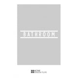 Bathroom cut out, bespoke, custom, frosted bathroom window film