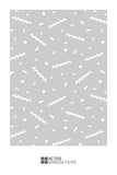 Mixed Shape Print Pattern Bespoke Custom Frosted Window Film 