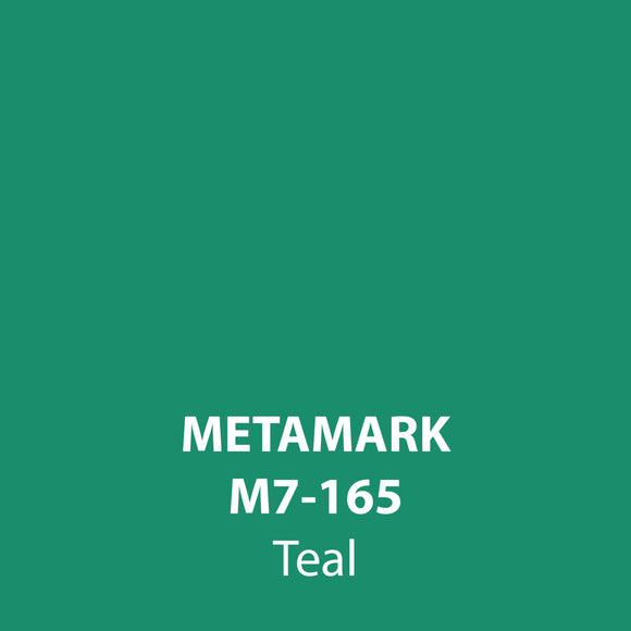 Teal Gloss Vinyl M7-165, Metamark 7 Series, self-adhesive, sticky back polymeric sign making vinyl