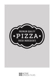 TR5 - Pizza shop sign printed bespoke custom frosted window film