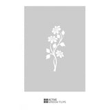 Flowers cut out, bespoke, custom, frosted nature window film