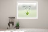 C4 - 'Always Time For Tea' cut out bespoke custom frosted commercial tearoom window film