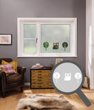 Owl & trees cut out, bespoke, custom, frosted animal window film