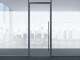 Patterned Decorative White Frosted Window Film - Privacy Frosted Glass Film BOREL WHITE DOTS