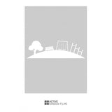 Park scene cut out, bespoke, custom, frosted childrens window film