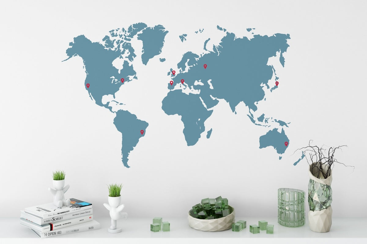 Wall Decal Map Of The World High Def Photos Map Of World Wall Decal
