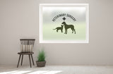 P4 - Veterinary cat & dog printed bespoke custom frosted window film