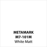 White Matt Vinyl M7-101M, Metamark 7 Series, self-adhesive, sticky back polymeric sign making vinyl