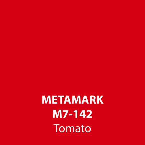 Tomato Gloss Vinyl M7-142, Metamark 7 Series, self-adhesive, sticky back polymeric sign making vinyl