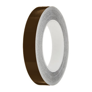 Brown Gloss Colour Pin Stripe tapes, 50m roll, sticky self-adhesive, vinyl decal line tape