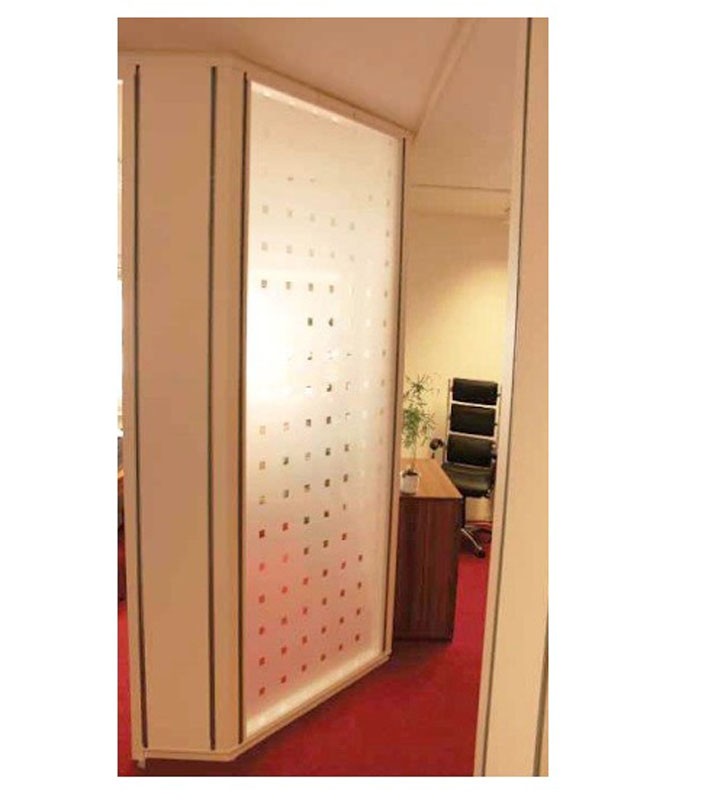 Patterned Decorative White Window Film - Privacy Frosted Glass SQUARES ...