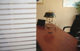 Patterned Decorative White Frosted Window Film - Privacy Frosted Glass Film STRUCTOR TWIN LINE PATTERN