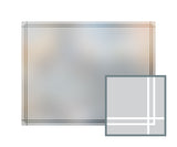 Bespoke window frame cut out, frosted, custom, decorative, home window film WF 04