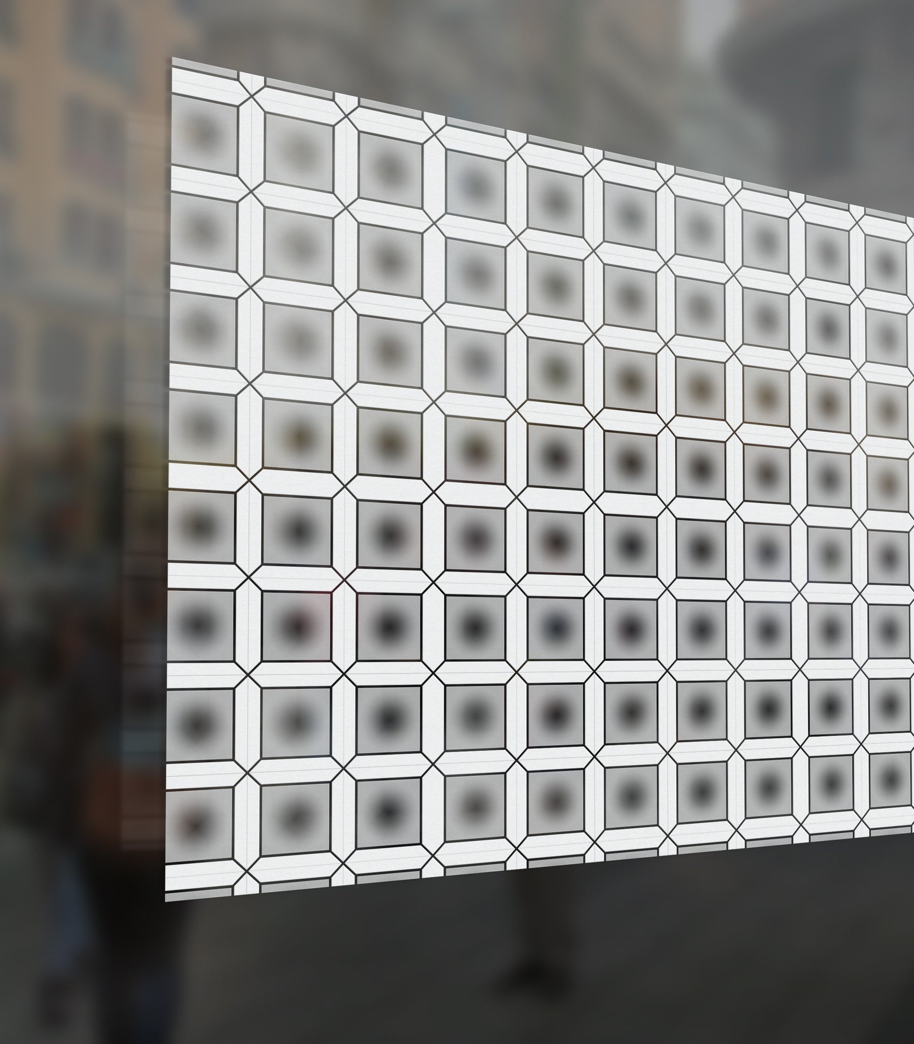 Privact Pattern Edwardian Square Privacy Pattern Decorative Frost Window Film Glass Se ...