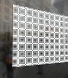 Edwardian Square Privacy Pattern Decorative Frost Window Film Glass Self Adhesive Vinyl