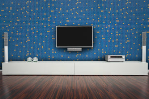 Cover Styl' - Z7 Blue Tile Self Adhesive Sticker, Vinyl Window Wall Door Furniture Covering