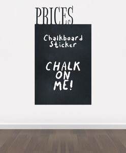 BK2 - Bespoke price chalkboard, blackboard vinyl cut out sticker, beautiful wall, self-adhesive easy install.