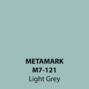 Light Grey Gloss Vinyl M7-121, Metamark 7 Series, self-adhesive, sticky back polymeric sign making vinyl