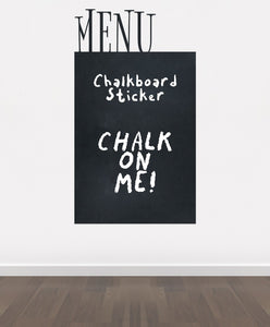C17 - Bespoke menu board, blackboard vinyl cut out sticker, beautiful wall, self-adhesive easy install.