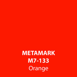 Orange Gloss Vinyl M7-133, Metamark 7 Series, self-adhesive, sticky back polymeric sign making vinyl