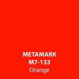 Orange Gloss Vinyl M7-133, Metamark 7 Series, self-adhesive, sticky back polymeric sign making vinyl