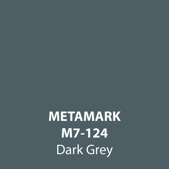 Dark Grey Gloss Vinyl M7-124, Metamark 7 Series, self-adhesive, sticky back polymeric sign making vinyl