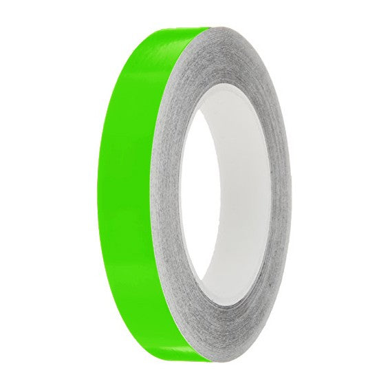 Lime Gloss Colour Pin Stripe tapes, 50m roll, sticky self-adhesive, vinyl decal line tape