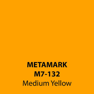 Medium Yellow Vinyl M7-132, Metamark 7 Series, self-adhesive, sticky back polymeric sign making vinyl