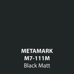 Black Matt Vinyl M7-111M, Metamark 7 Series, self-adhesive, sticky back polymeric sign making vinyl