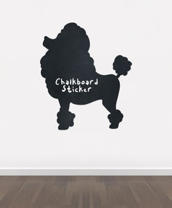 BB12 - Bespoke Dog 2 chalkboard sticker, beautiful blackboard vinyl cut sticker, self adhesive easy install