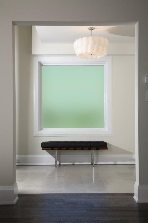Plain Green Frosted Window Film