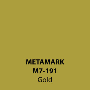Gold Gloss Vinyl M7-191, Metamark 7 Series, self-adhesive, sticky back polymeric sign making vinyl