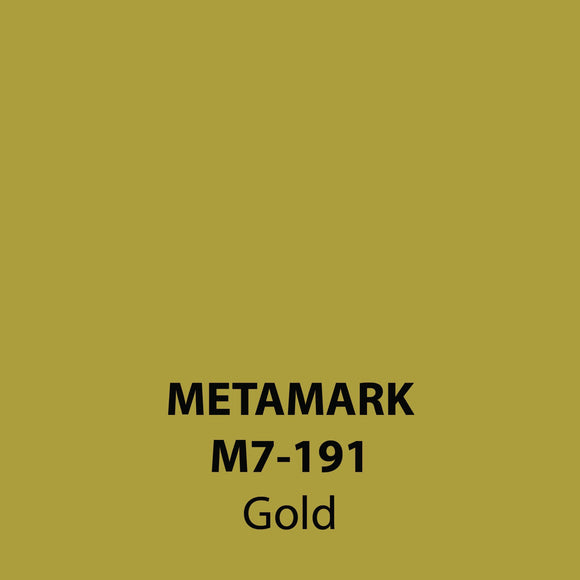 Gold Gloss Vinyl M7-191, Metamark 7 Series, self-adhesive, sticky back polymeric sign making vinyl