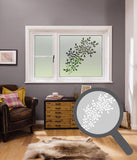 Olive Branch Cut Out Bespoke Custom Frosted Window Film