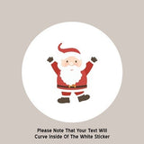 Personalised Custom Santa Christmas Sticker Label x30