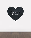 BB15 - Bespoke love heart chalkboard sticker, beautiful blackboard vinyl cut sticker, self adhesive easy install