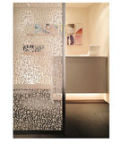 Patterned Decorative White Frosted Window Film - Privacy Frosted Glass Film THEMA ALPHABET / NUMBER PATTERN