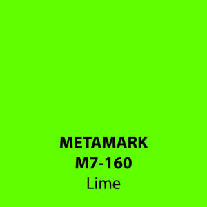 Lime Gloss Vinyl M7-160, Metamark 7 Series, self-adhesive, sticky back polymeric sign making vinyl