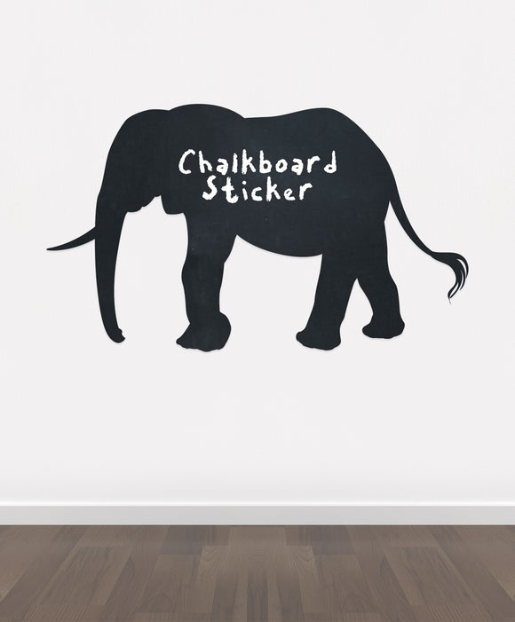 BB14 - Bespoke elephant chalkboard sticker, beautiful blackboard vinyl cut sticker, self adhesive easy install 