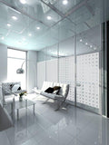 Patterned Decorative White Frosted Window Film - Privacy Frosted Glass Film TECNO SQUARES