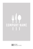 TR3 - Bespoke restaurant name & cutlery cut out bespoke custom frosted commercial window film