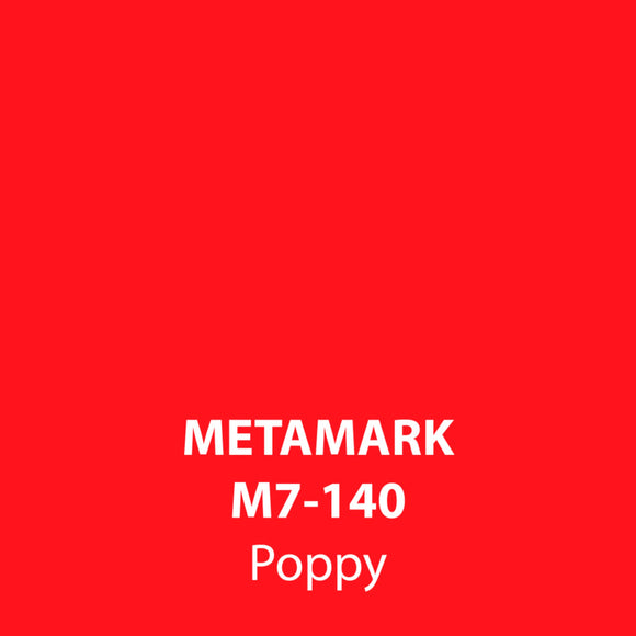 Poppy Gloss Vinyl M7-140, Metamark 7 Series, self-adhesive, sticky back polymeric sign making vinyl
