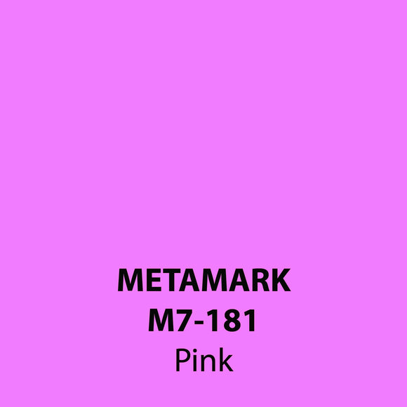 Pink Gloss Vinyl M7-181, Metamark 7 Series, self-adhesive, sticky back polymeric sign making vinyl